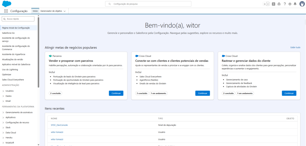 Como testar Salesforce Spring 26 4 - LexPro Advogados em Goiânia Org Salesforce Spring 26 ativa